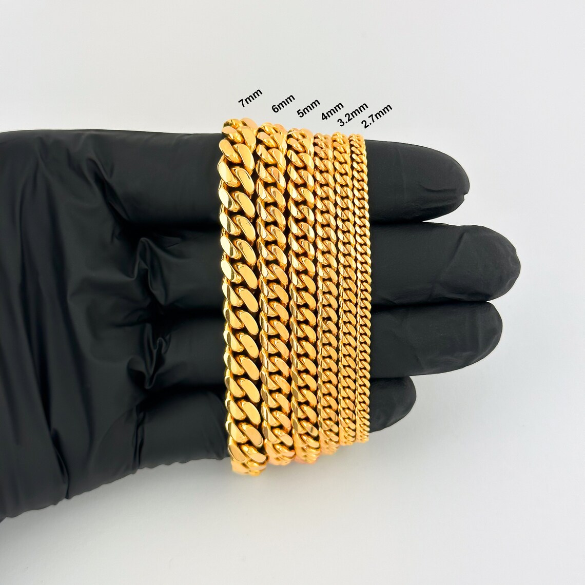 10K GOLD SOLID MIAMI CUBAN (HAND MADE) BRACELET