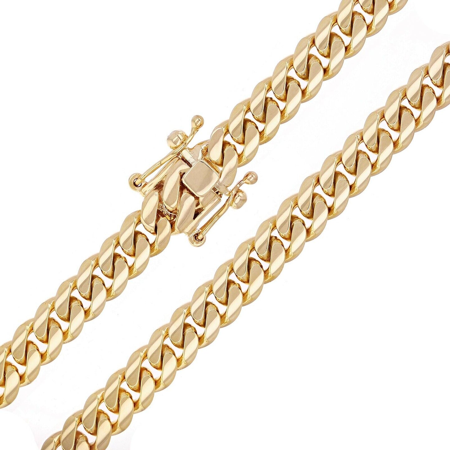 10K GOLD SOLID MIAMI CUBAN (HAND MADE) BRACELET
