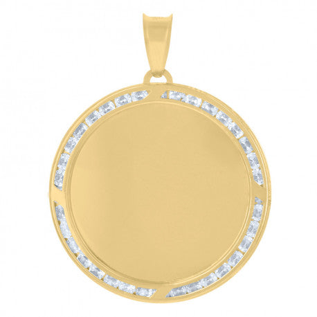14K GOLD PORTRAIT PENDANT