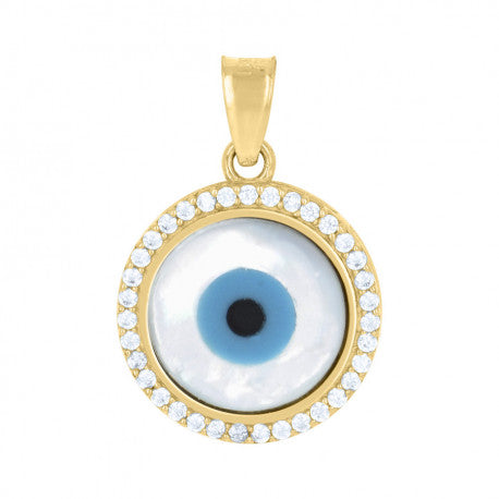 10K Gold Evil Eye Pendant,evil Eye Pendant,protection Necklace,evil Eye  Pendant,gold Eye Pendant,gold Evil Eye Necklace,hamsa Charm - Etsy