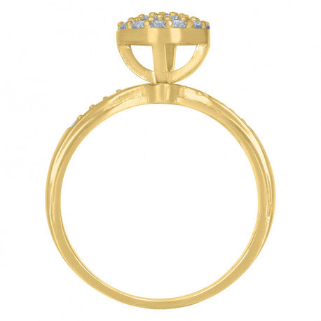 10K GOLD WOMEN BIG STONE RING