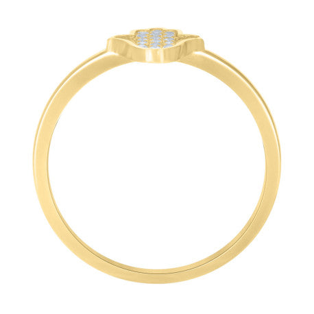 10K GOLD WOMEN HAMZA RING