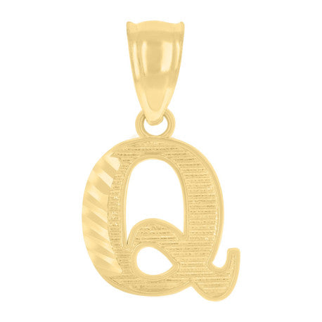 10K GOLD LETTER PENDANT