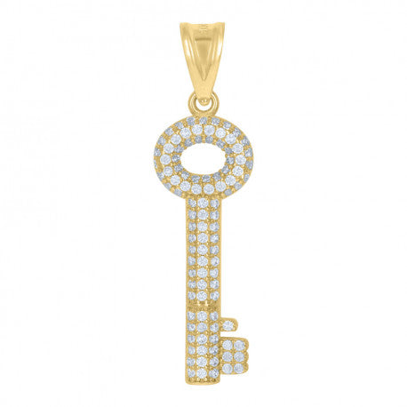 14K GOLD KEY PENDANT