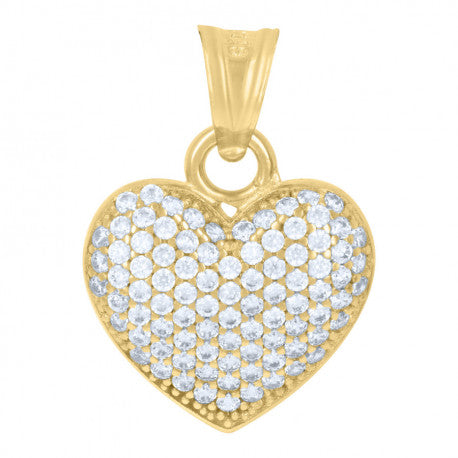 14K GOLD HEART PENDANT
