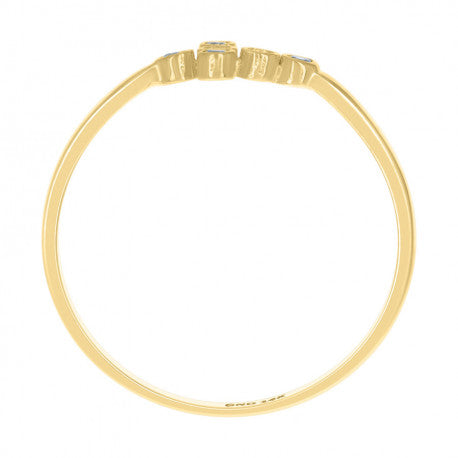 14K GOLD CROSS RING