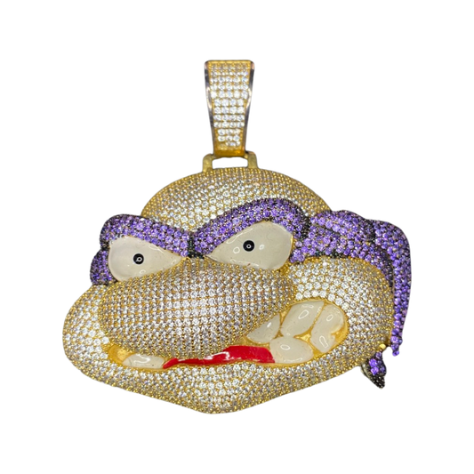 925 SILVER BIG NINJA TURTLE PENDANT