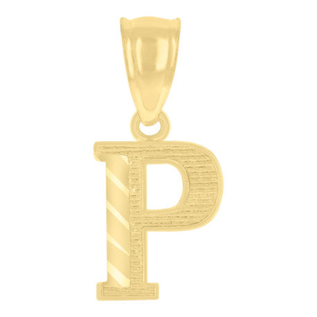 10K GOLD LETTER PENDANT