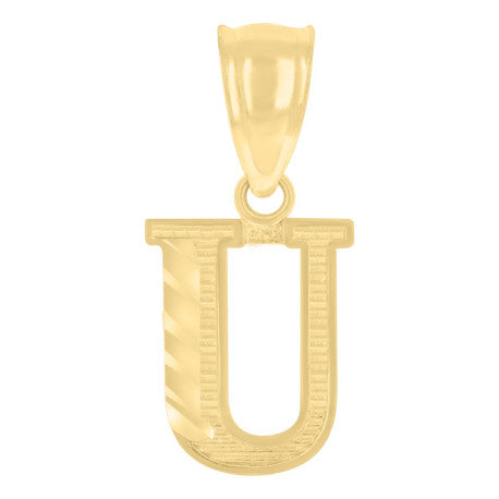 10K GOLD LETTER PENDANT