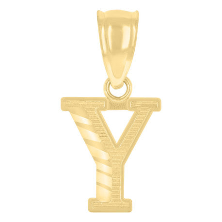 10K GOLD LETTER PENDANT