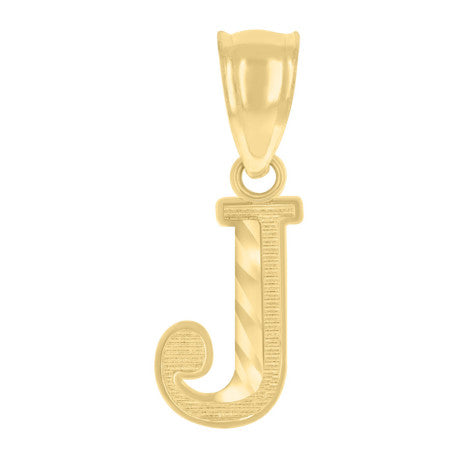 10K GOLD LETTER PENDANT