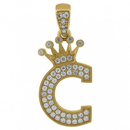 10K GOLD CROWN LETTERS PENDANT – Avila Jewelers