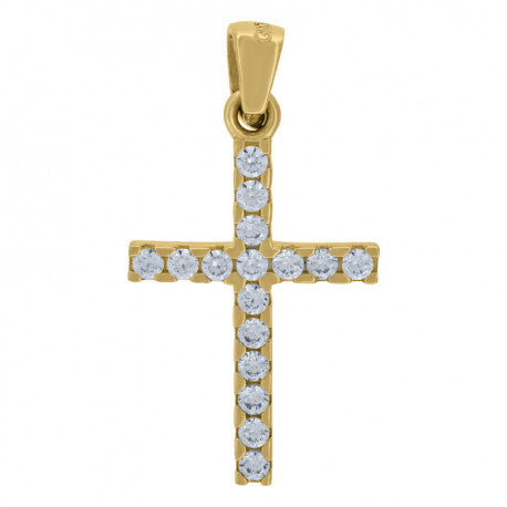 14K GOLD CROSS PENDANT