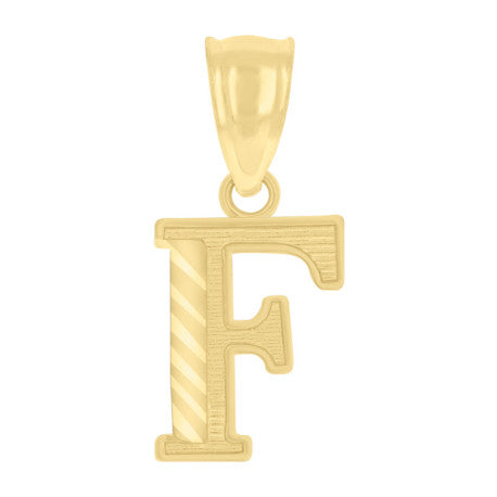 10K GOLD LETTER PENDANT