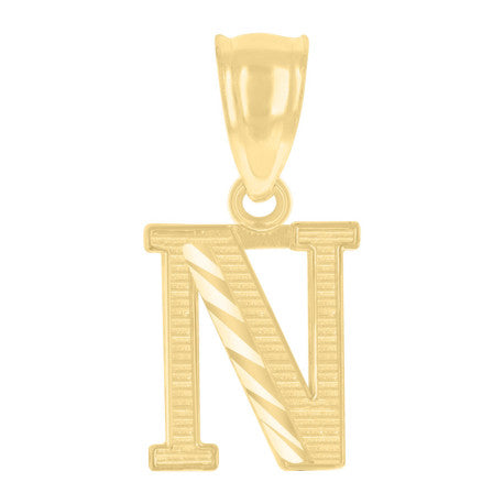 10K GOLD LETTER PENDANT