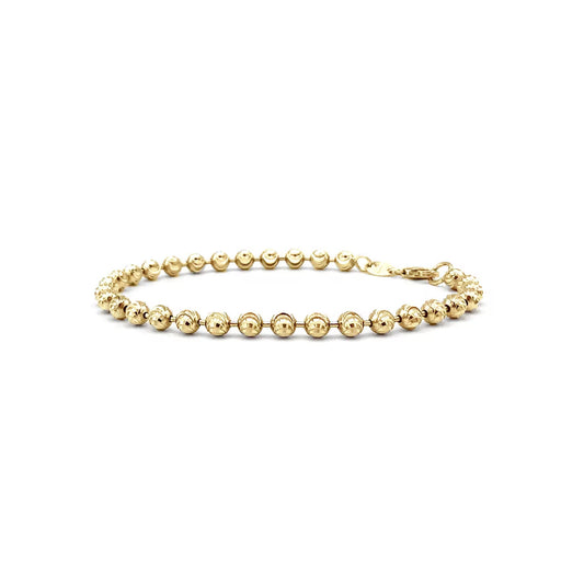 10K GOLD MOON CUT BRACELET