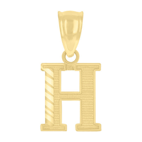 10K GOLD LETTER PENDANT