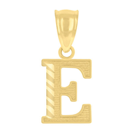 10K GOLD LETTER PENDANT