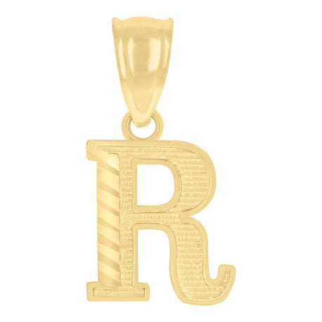 10K GOLD LETTER PENDANT