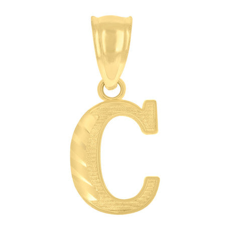 10K GOLD LETTER PENDANT