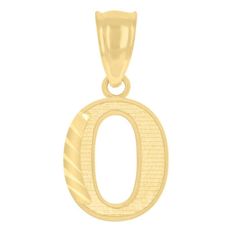 10K GOLD LETTER PENDANT