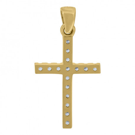 14K GOLD CROSS PENDANT