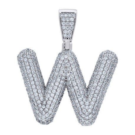 925 SILVER BUBBLE LETTERS PENDANT