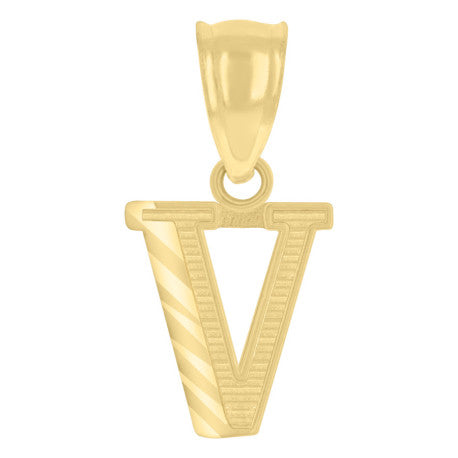10K GOLD LETTER PENDANT