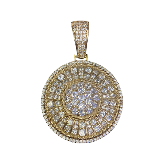 925 SILVER DOU-CIRCLE PENDANT
