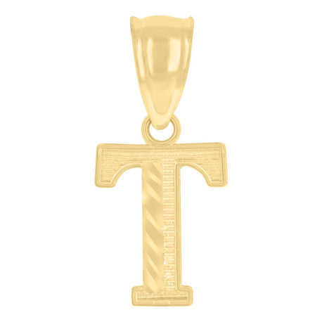 10K GOLD LETTER PENDANT