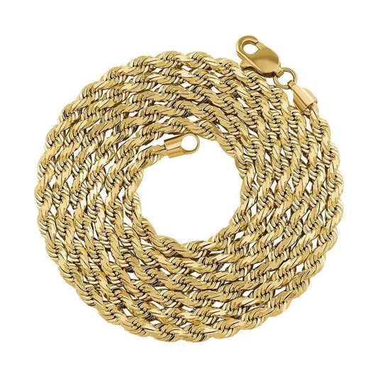 10k GOLD SOLID ROPE CHAINS
