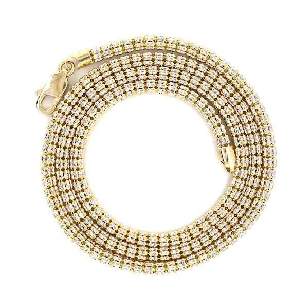 10K GOLD ICE CHAIN (FANCY)